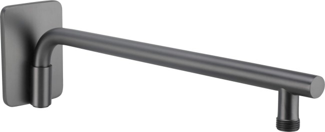 Wylewka prysznicowa ścienna ruchoma - 400 mm, wykończenie: titanium