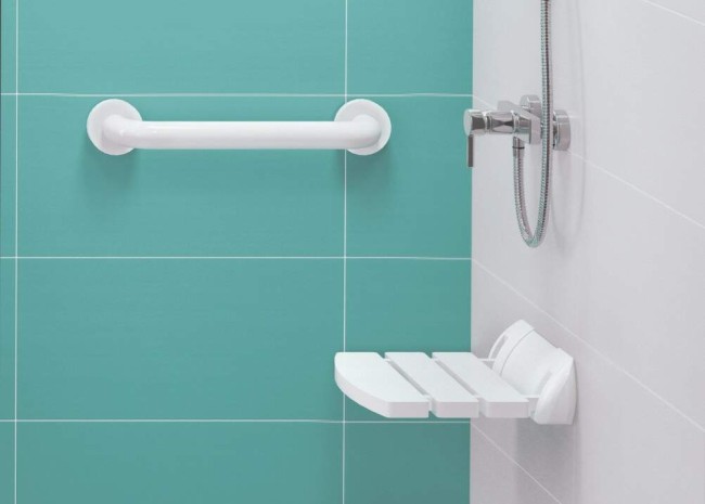 Uchwyt ścienny - 45 cm, wykończenie: biały