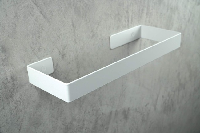 Wieszak ścienny na ręcznik - 30 cm, wykończenie: bianco