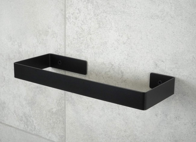 Wieszak ścienny na ręcznik - 30 cm, wykończenie: nero