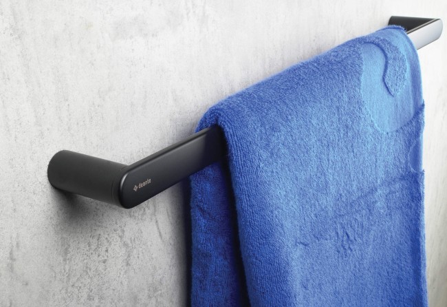 Wieszak ścienny na ręcznik - 60 cm, wykończenie: nero