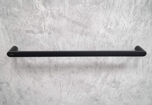 Wieszak ścienny na ręcznik - 60 cm, wykończenie: nero