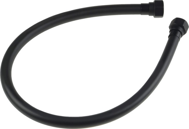 Wąż do deszczowni i zestawów prysznicowych - 60 cm, wykończenie: nero
