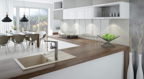 Bateria kuchenna, wykończenie: chrom