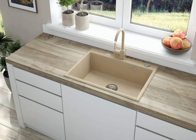 Bateria kuchenna, wykończenie: piasek