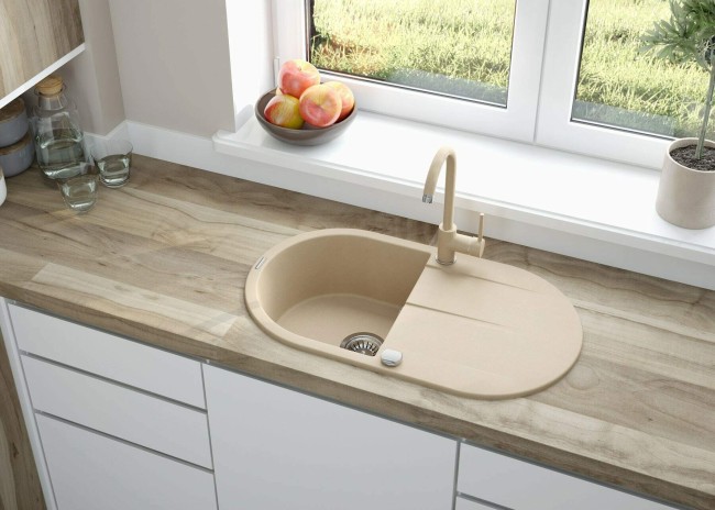 Bateria kuchenna, wykończenie: piasek