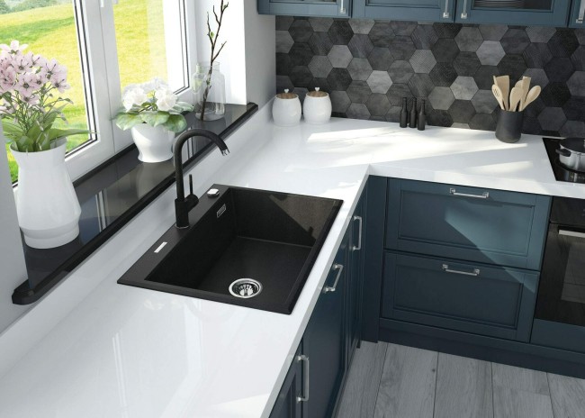 Bateria kuchenna, wykończenie: grafit