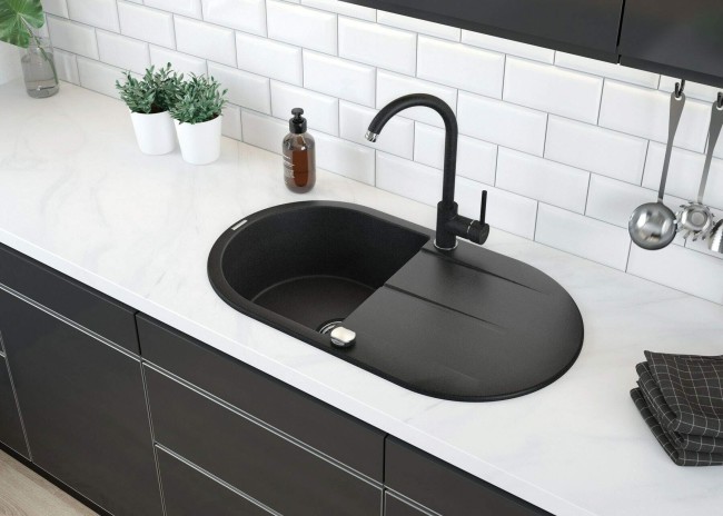 Bateria kuchenna, wykończenie: grafit