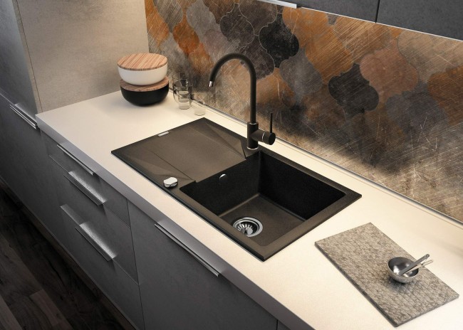 Bateria kuchenna, wykończenie: grafit