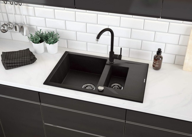 Bateria kuchenna, wykończenie: grafit