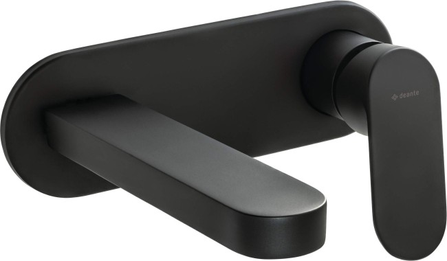 Bateria umywalkowa podtynkowa, wykończenie: nero