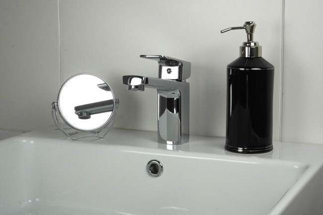 Bateria umywalkowa, wykończenie: chrom