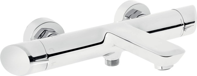 Bateria wannowa ścienna, wykończenie: chrom
