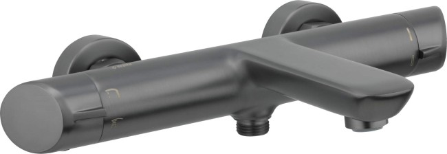 Bateria wannowa ścienna, wykończenie: titanium