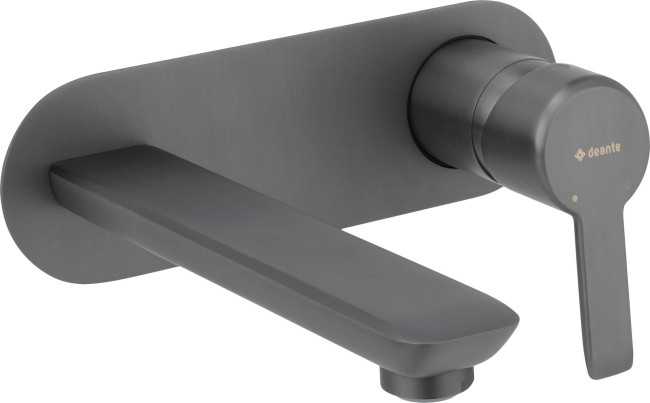 Bateria umywalkowa podtynkowa, wykończenie: titanium