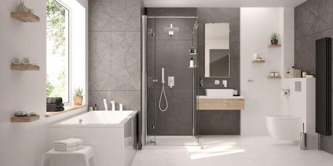 Bateria wannowa 3-otworowa, wykończenie: bianco