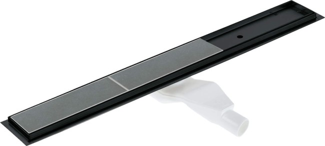 Odpływ liniowy podłogowy 80 cm - Odwracalny, wykończenie: nero