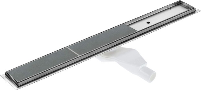 Odpływ liniowy podłogowy 90 cm - Odwracalny, wykończenie: stal