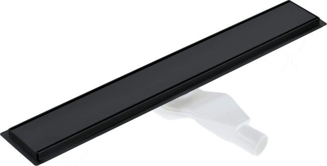 Odpływ liniowy podłogowy 100 cm - Odwracalny, wykończenie: nero