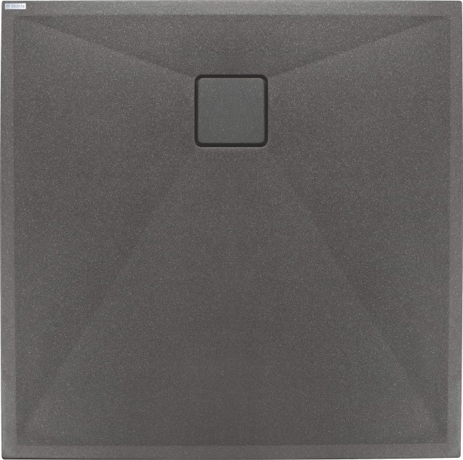 Brodzik granitowy kwadratowy 90x90 cm, wykończenie: antracyt metalik