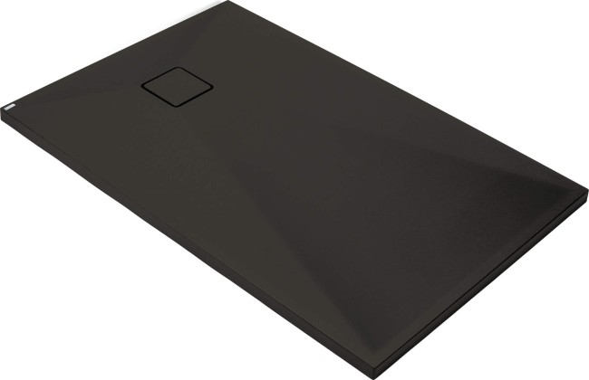 Brodzik granitowy prostokątny 100x80 cm, wykończenie: nero