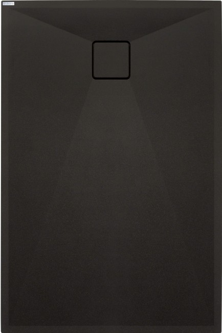 Brodzik granitowy prostokątny 100x80 cm, wykończenie: nero