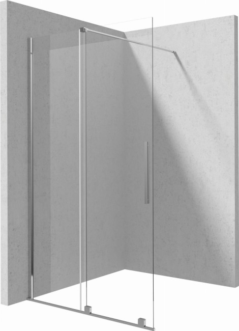 Ścianka prysznicowa walk-in - przesuwna, wykończenie: chrom
