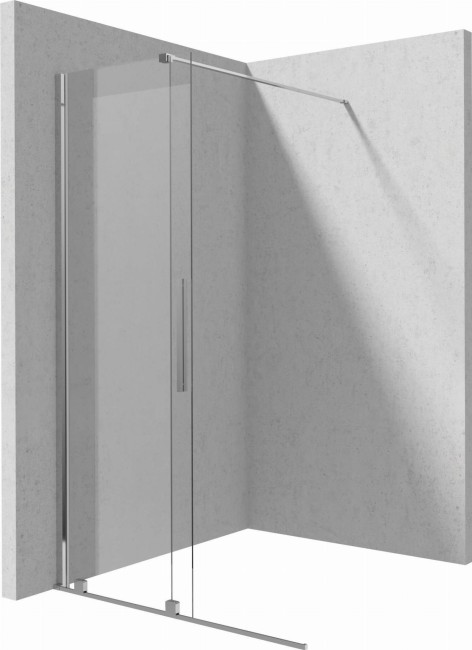 Ścianka prysznicowa walk-in - przesuwna, wykończenie: chrom