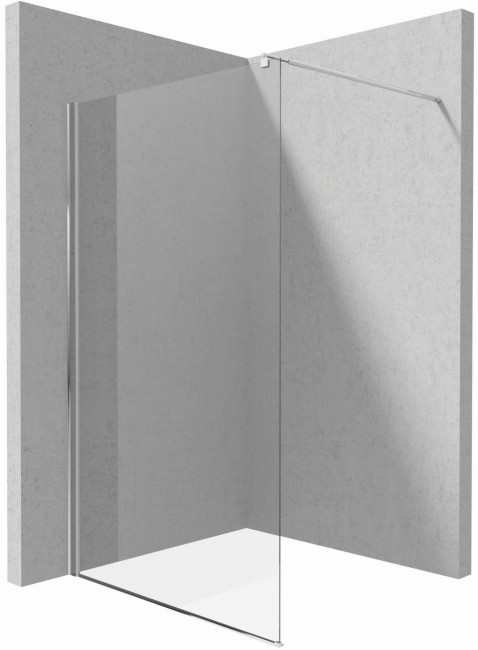 Ścianka prysznicowa / walk-in systemu Kerria Plus - 120 cm, wykończenie: chrom