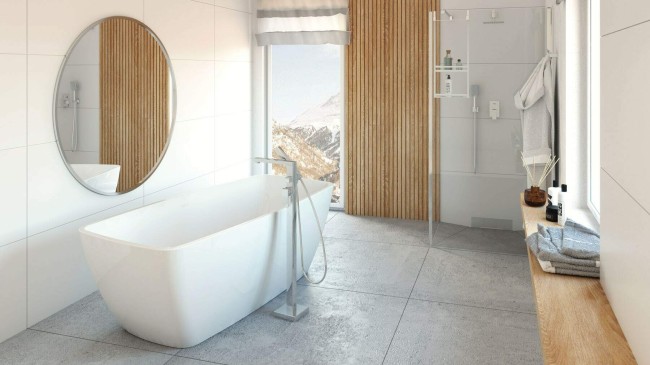 Ścianka prysznicowa / walk-in systemu Kerria Plus 90 cm, wykończenie: chrom