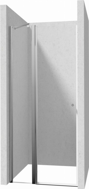 Drzwi prysznicowe 90 cm - uchylne, wykończenie: chrom