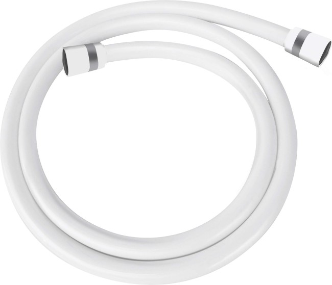 Wąż prysznicowy - 150 cm, wykończenie: bianco