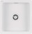 Zlewozmywak ceramiczny 1-komorowy, wykończenie: bianco