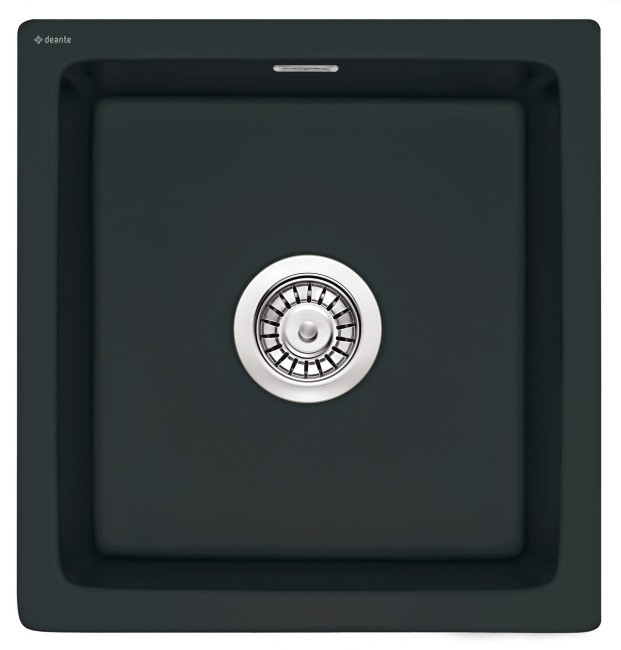 Zlewozmywak ceramiczny 1-komorowy, wykończenie: nero