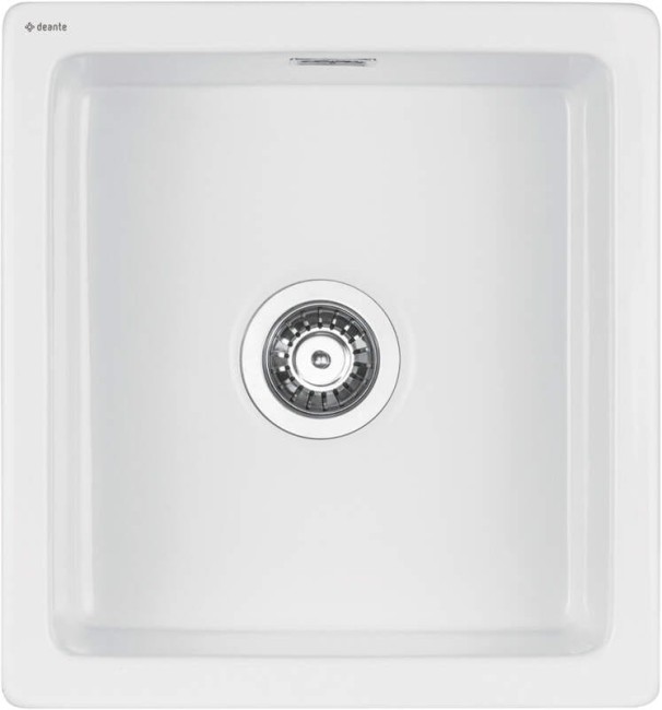 Zlewozmywak ceramiczny 1-komorowy, wykończenie: biały