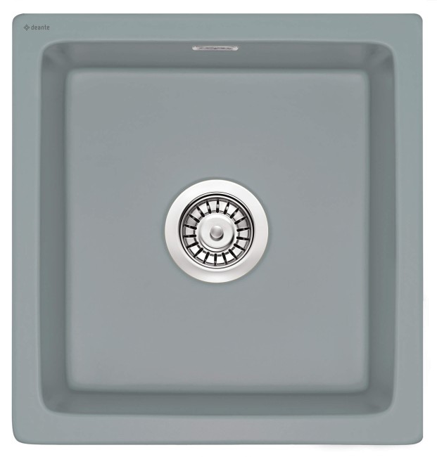 Zlewozmywak ceramiczny 1-komorowy, wykończenie: szary mat