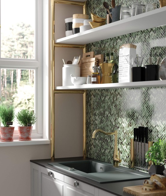 Zlewozmywak ceramiczny 1-komorowy z ociekaczem, wykończenie: szary mat