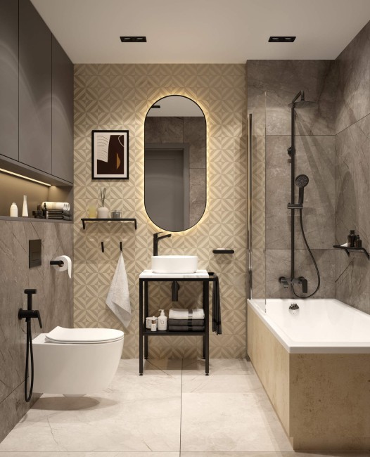 Bateria umywalkowa wysoka, wykończenie: nero