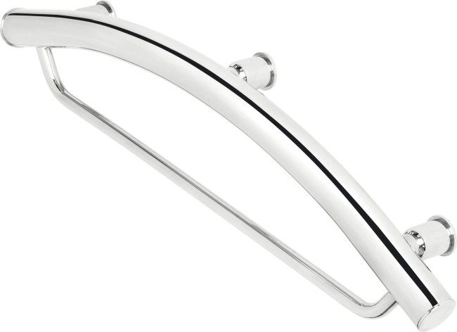 Uchwyt ścienny miejsce na ręcznik - 2w1, wykończenie: stal