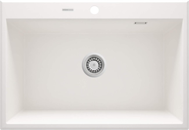 Zlewozmywak granitowy 1-komorowy, wykończenie: alabaster