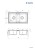 Zlewozmywak granitowy 2-komorowy, wykończenie: antracyt metalik