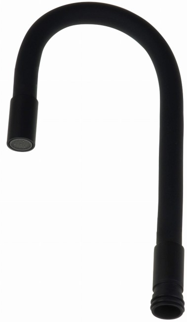 Wylewka do baterii zlewozmywakowych Luno - elastyczna, wykończenie: czarny