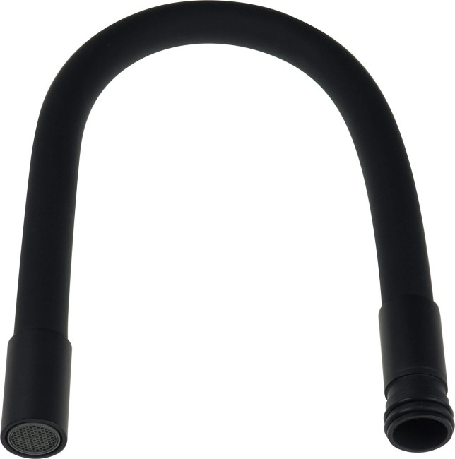 Wylewka do baterii zlewozmywakowych Luno - elastyczna, wykończenie: czarny