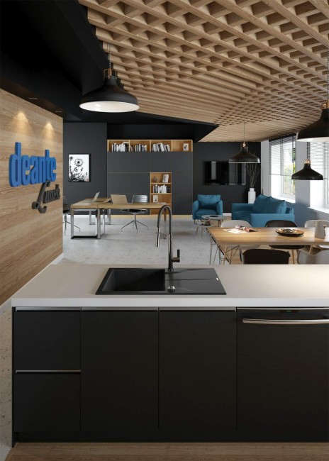 Zlewozmywak granitowy 1-komorowy z ociekaczem, wykończenie: grafit metalik