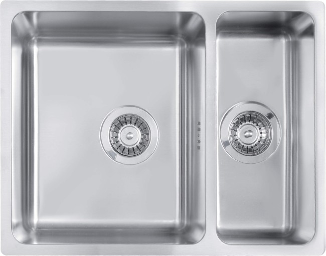 Zlewozmywak stalowy 1.5-komorowy podwieszany