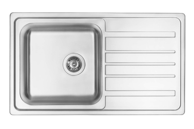 Zlewozmywak stalowy 1-komorowy z ociekaczem