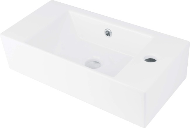 Umywalka ceramiczna nablatowa prawa