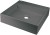 Umywalka granitowa stawiana na blat - 400x400 mm, wykończenie: antracyt metalik