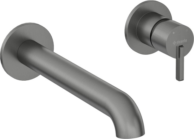 Bateria umywalkowa podtynkowa, wykończenie: titanium