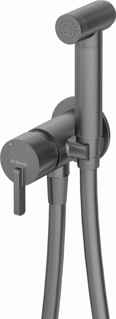 Bateria bidetowa podtynkowa ze słuchawką typu bidetta, wykończenie: titanium